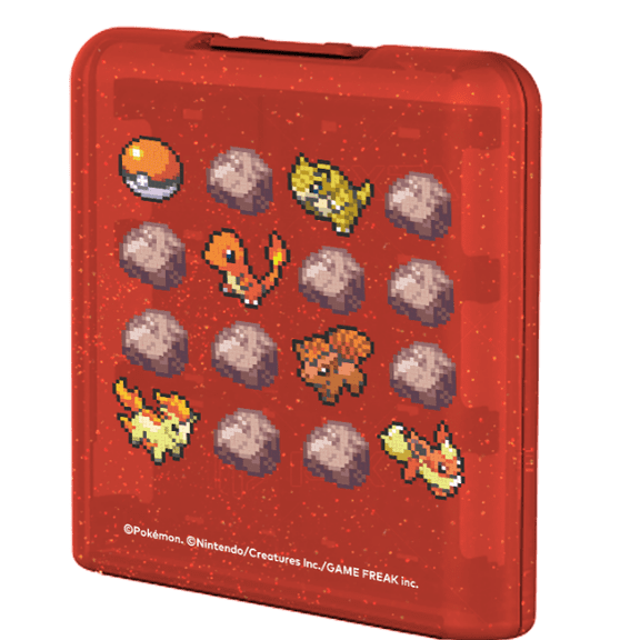 HORI 24-Game Card Case (Pokmon Pixel Red) - Officially Licensed by Nintendo and The Pokmon Company International