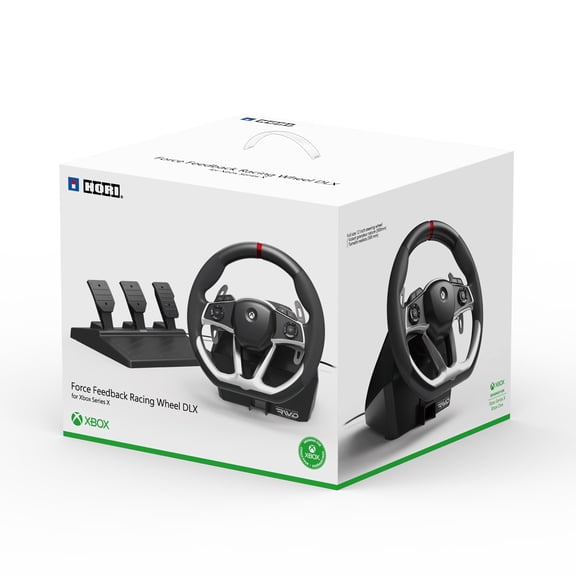 Open Box XBOX Accessory: Racing Wheel - HORI Force Feedback Racing Wheel: Officially Licensed by Microsoft
