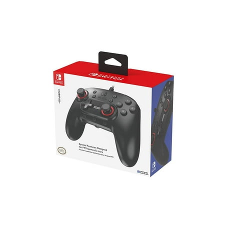 HORI Nintendo Switch HORIPAD Plus+ Wired Controller for first person shooters, battle royales and more - Officially Licensed by Nintendo
