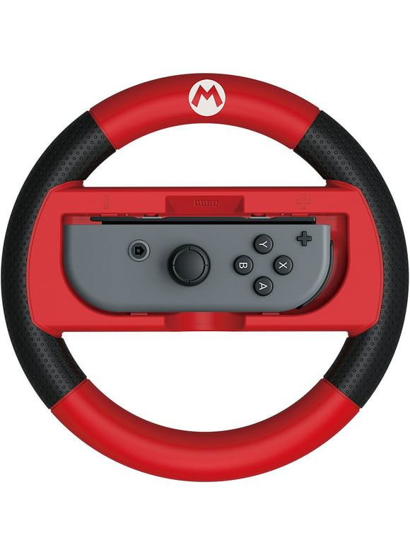 HORI Nintendo Switch Joy Con Racing Wheel Mario Kart 8 Deluxe (Mario Version) Officially Licensed by Nintendo