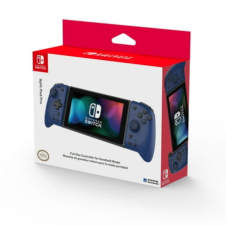 HORI Nintendo Switch Split Pad Pro (Blue) Ergonomic Controller for Handheld Mode - Officially Licensed By Nintendo - Nintendo Switch