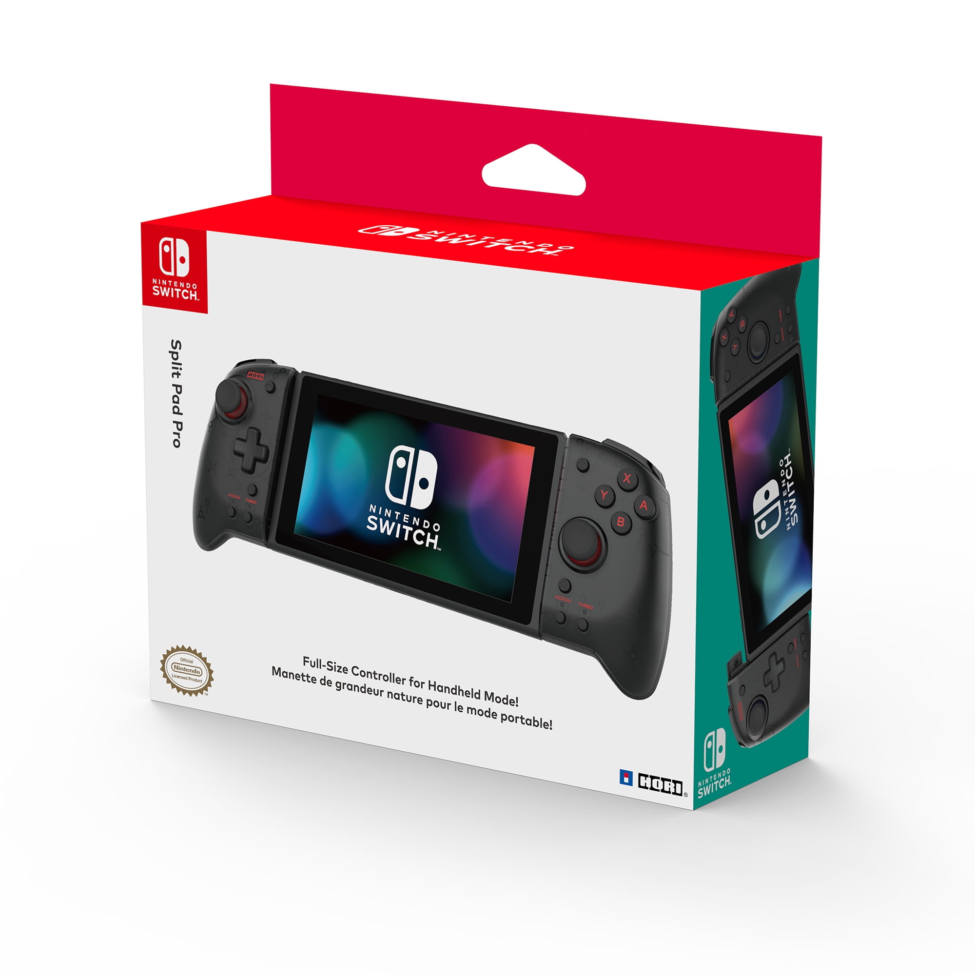 rooster Veronderstellen Om te mediteren HORI Nintendo Switch Split Pad Pro Ergonomic Controller for Handheld Mode -  Officially Licensed By Nintendo (Black) - Walmart.com