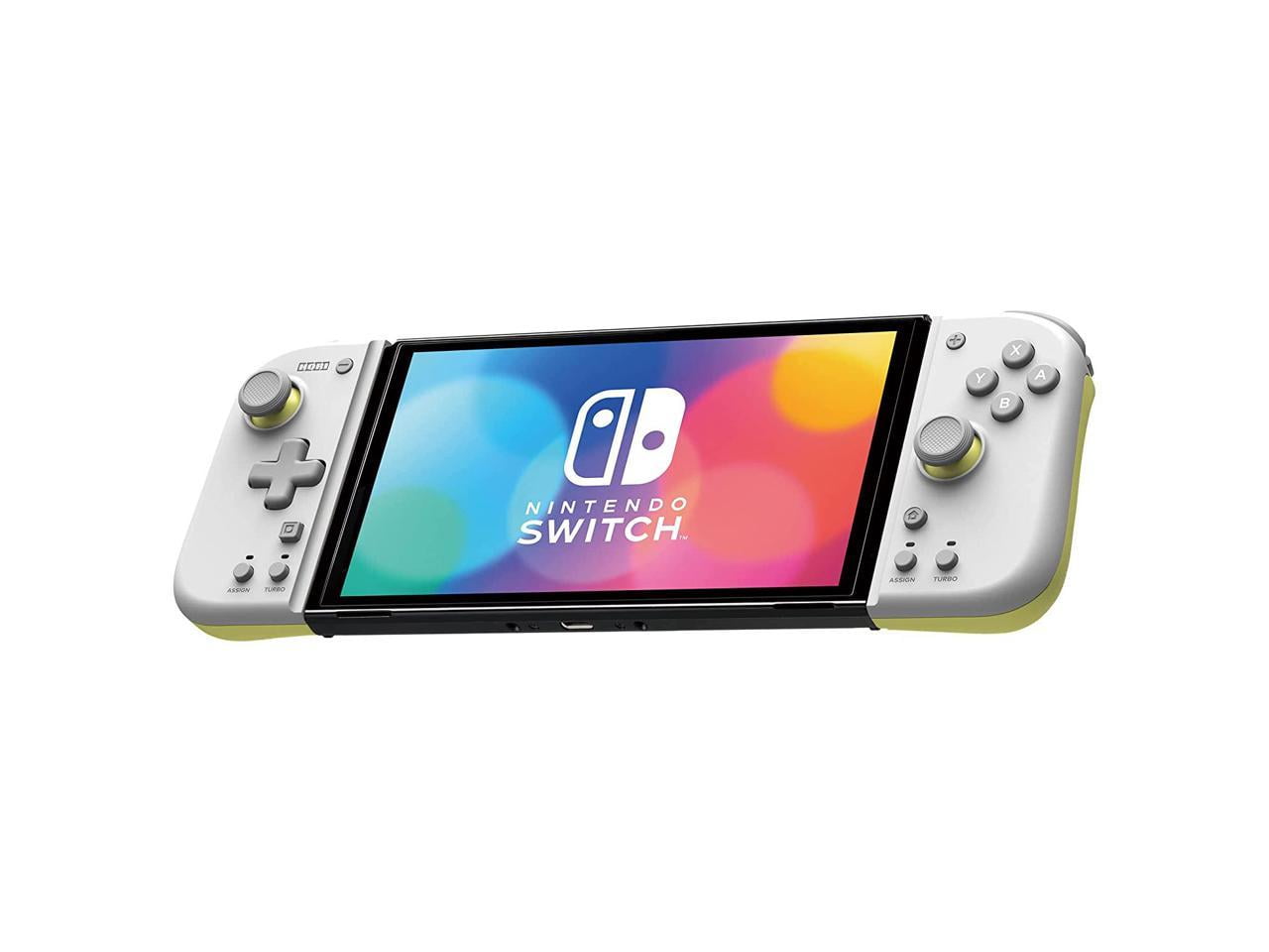 HORI Nintendo Switch & OLED Gamepad Controller Attachment, Split Pad  Compact, Light Gray/Yellow - Walmart.com