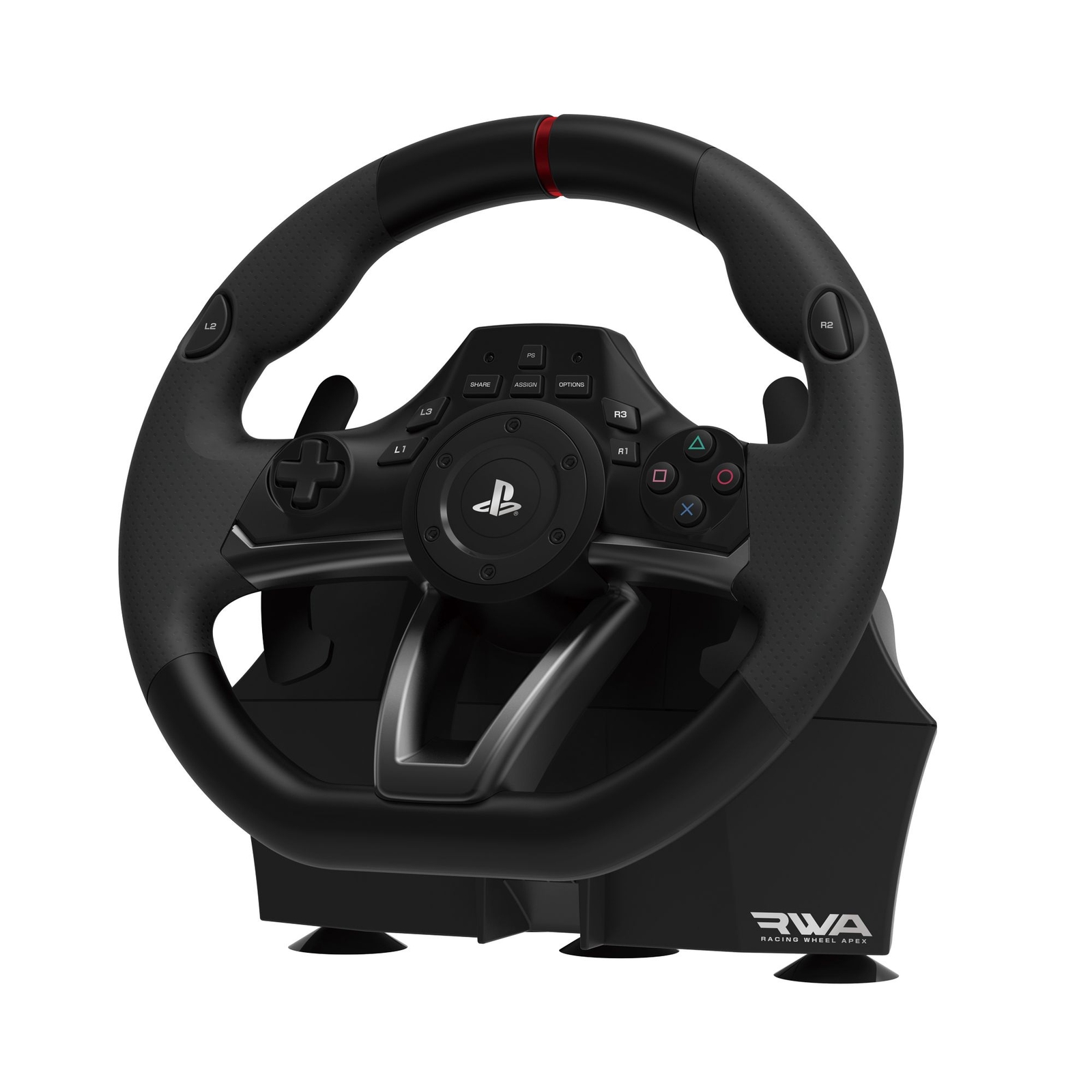 HORI Racing Wheel Apex for Sony PlayStation 4/3, and PC, Black - image 1 of 2