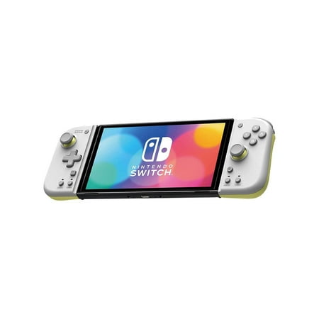 Hori - Split Pad Compact for Nintendo Switch - Light Gray & Yellow