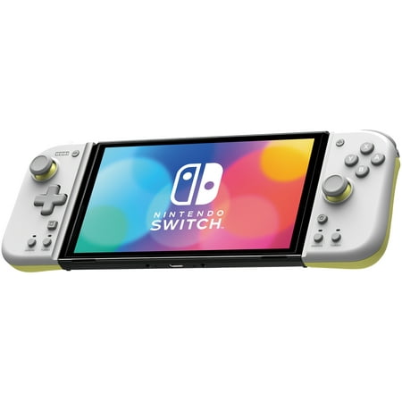 Switch Accessory: Controller - HORI Split Pad Compact - Grey & Yellow: Officially Licensed by Nintendo
