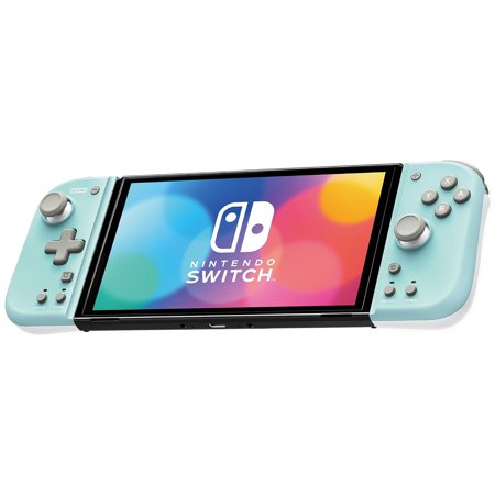 HORI Nintendo Switch Split Pad Compact (Mint Green x White) - Ergonomic Controller for Handheld Mode - Officially Licensed by Nintendo