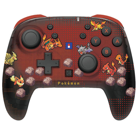 HORI Wireless HORIPAD Turbo (Pokmon Pixel Red) - Rechargable Wireless Controller for Nintendo Switch 2 - Officially Licensed by Nintendo and The Pokmon Company International