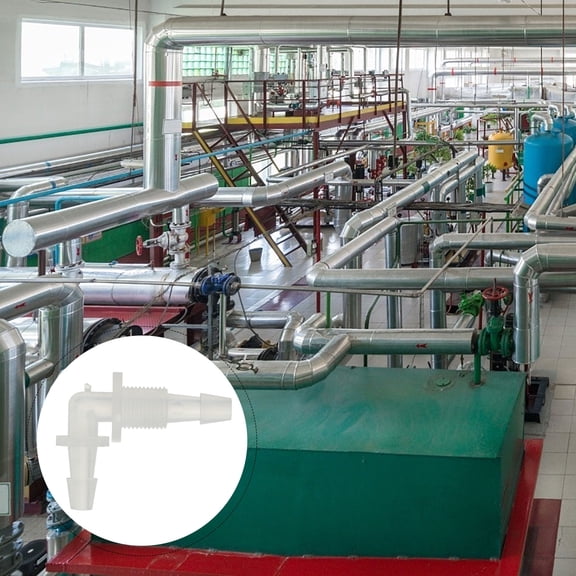 HORIALENCE 10Pcs Elbow Water Pipe Fitting Heat Resistance 90 Degree for Hydronic Heating System Connection 3.5X3CM