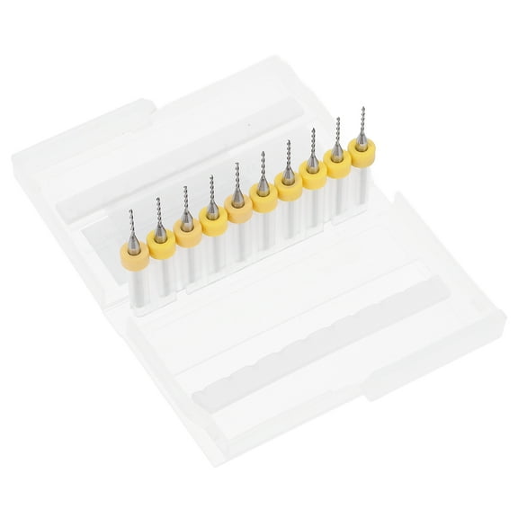 HORIALENCE 10Pcs Multi Purpose Drill Bits Tungsten Steel For Cnc Mould Making Cutting