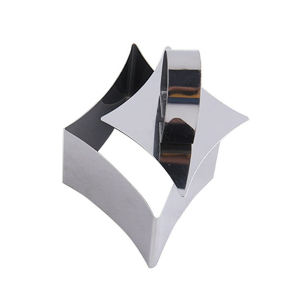 HORIALENCE 1Pcs Cookie Molds for Baking and Sushi Making Silver 4.13 x 2.95 x 1.57 in