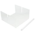 thumbnail image 1 of HORIALENCE 1Pcs Table Napkin Holder Transparent Acrylic Rectangular Windproof for General Users, 1 of 8