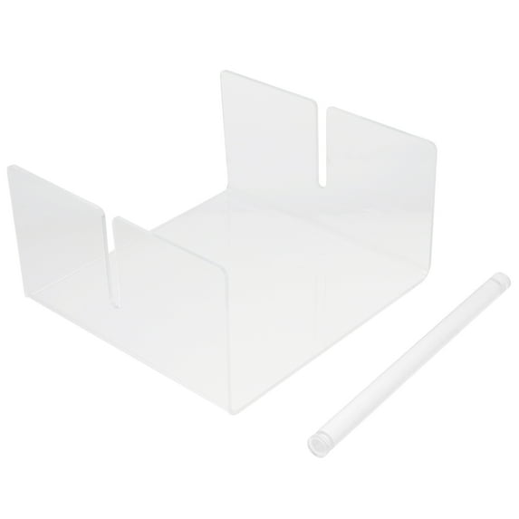 HORIALENCE 1Pcs Table Napkin Holder Transparent Acrylic Rectangular Windproof for General Users