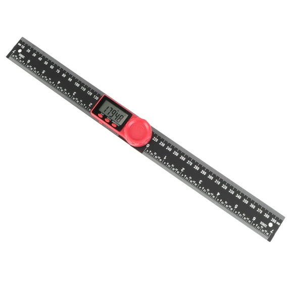HORIALENCE 1Set Architecture Ruler Multi Functional Ruler Digital Display Angle Protractor 7.9*1.4*0.4in