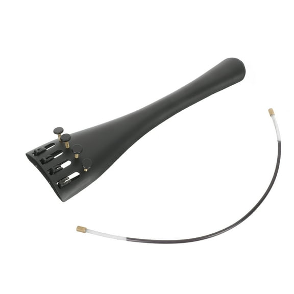 HORIALENCE 1Set Cello Tailpiece with for Cello Players 9x2.4in Black