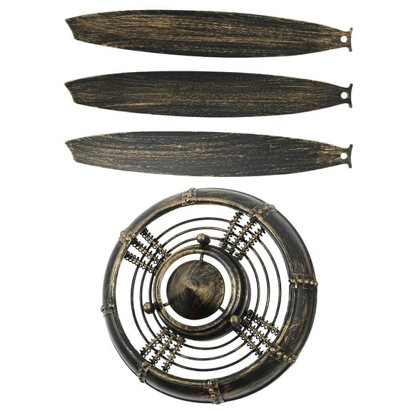 HORIALENCE 1Set Industrial Style Vintage Airplane Wall Decor Metal Plane Wall Decor For Home 29.5X27.6X3In