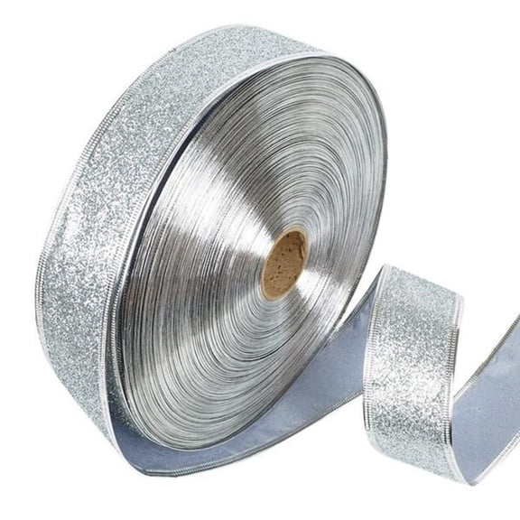 HORIALENCE 1Set Silver 200cm x 5in Ribbon for and Florists in Christmas