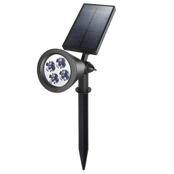 HORIALENCE Landscape Lighting Solar Spotlight Flood Lights Plastic Automatic On/Off Lawn 1Pcs