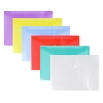 thumbnail image 1 of HORIALENCE 20Pcs Assorted Color Plastic File Pouch for Document Storage in School and Office, 1 of 8