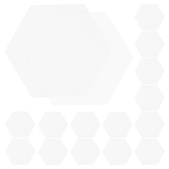HORIALENCE 20Pcs Hexagonal Acrylic Table Display Sign for Weddings Birthdays Anniversaries 8.0X7.0X0.2In