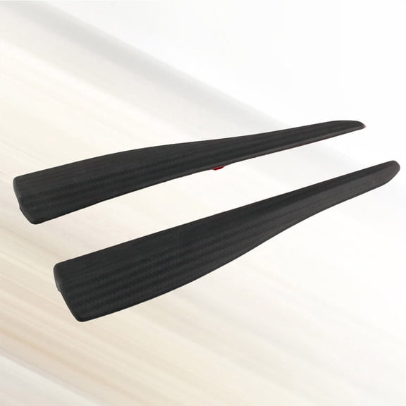 HORIALENCE 2PCS Auto Body Protector Bumper Strips for Car Carbon Fiber PVC Guard 11Inches