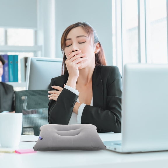 HORIALENCE 2Pcs Foldable Inflatable Pillow for Desk Rest and Napping Suitable for Adults