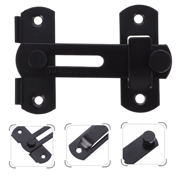 HORIALENCE 2Pcs Premium Door Lock in Black for Home Security and Privacy