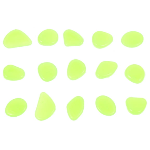 HORIALENCE 300Pcs Luminous Fish Tank Pebble Aquarium Stone Decor 1.6x0.8in