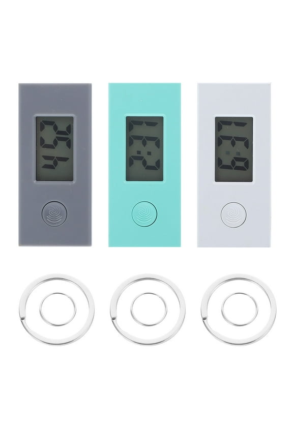 3Pcs Mini Digital Watch Round Plastic For Daily Use Gifting Portable Small Watch