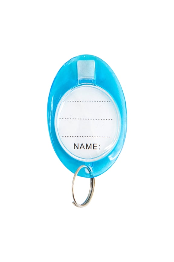 50Pcs Durable Rectangle key for Keys Luggage Identification 1.8x1.1x0.1in Plastic Metal