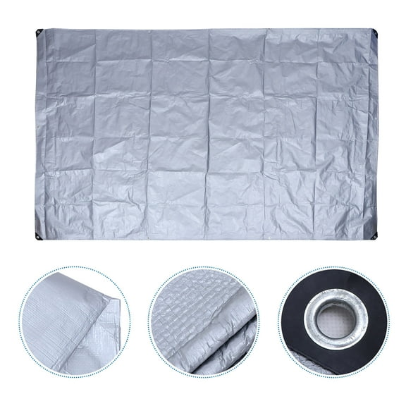 HORIALENCE Canopy Tarpaulin Sheet Rainproof for Factory Warehouse Protection 117.9x78.6x0.08In 1Pack