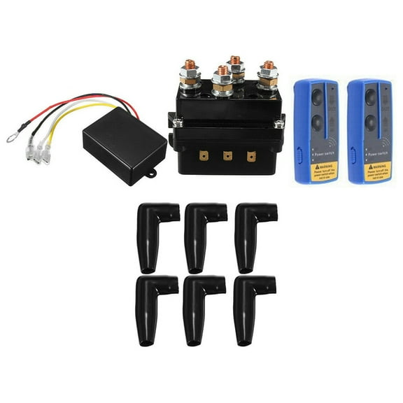 HORIALENCE Car Motorcycle Accessories Winch Relay Solenoid Box 1Set 10.00X8.66X5.50Inch Plastic Metal