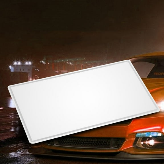 HORIALENCE Car Visor Vanity Mirror 1Set -Resistant Clear Image Stainless Steel 5.9x3.1x0.3in