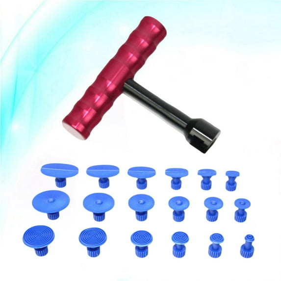 HORIALENCE Dent Pulling Kit 1Set T Shape Steel Car Dent Remover Suction Cup For Auto Body Repair Tools
