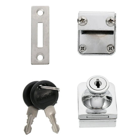 HORIALENCE Glass Door Locks 4X3.5X3CM 1 Set