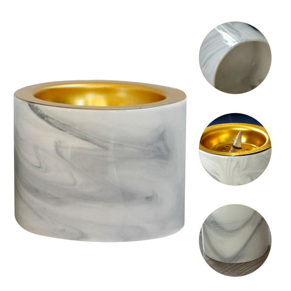 HORIALENCE Minimalist Style Marble Pattern Ceramics Aromatherapy Burner Incense Censer For Home Fragrance And Meditation