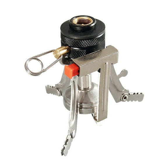 HORIALENCE Multipurpose Camping Stove 1Pack Portable Mini Triangle Furnace End with Electronic Ignition Silver