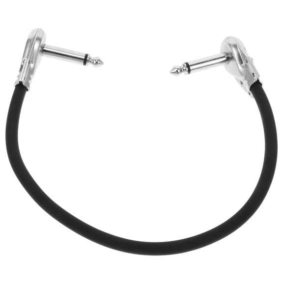 HORIALENCE Patch Cables Guitar Electric Instrument Bass Wire Black 12.58X1.85X1.18In Noise Reduction 1Set