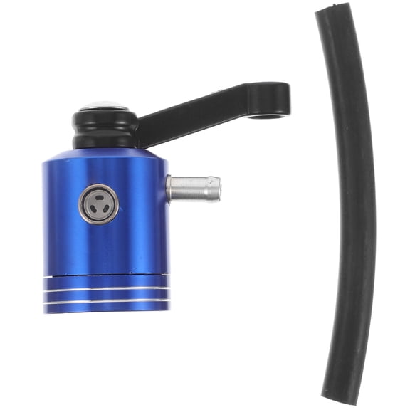 HORIALENCE Sleek Design 1Pcs Blue Aluminum Alloy Motorcycle Brake Clutch Fluid Reservoir Tank For Hydraulic Brake Systems