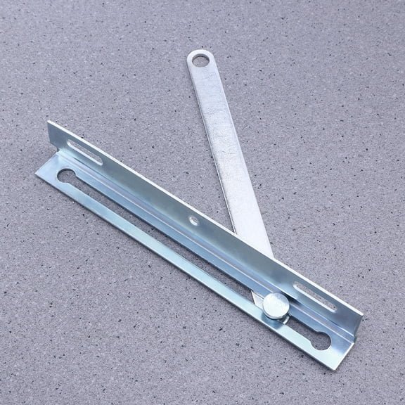 HORIALENCE Stainless Steel Folding Shelf Bracket 1Set 9.3*1.6*0.08in Silver Rectangular for Diy Projects