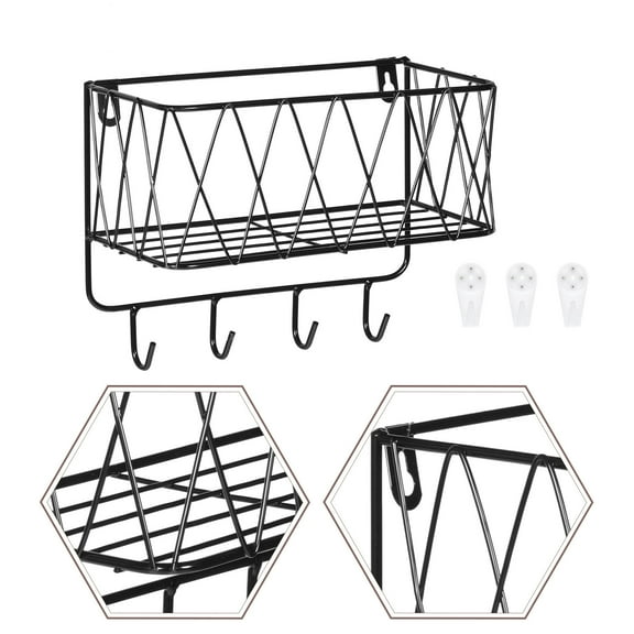 HORIALENCE Sturdy Wall Shelves 1Set Simple Design For Room Decoration 24.5x7.5in
