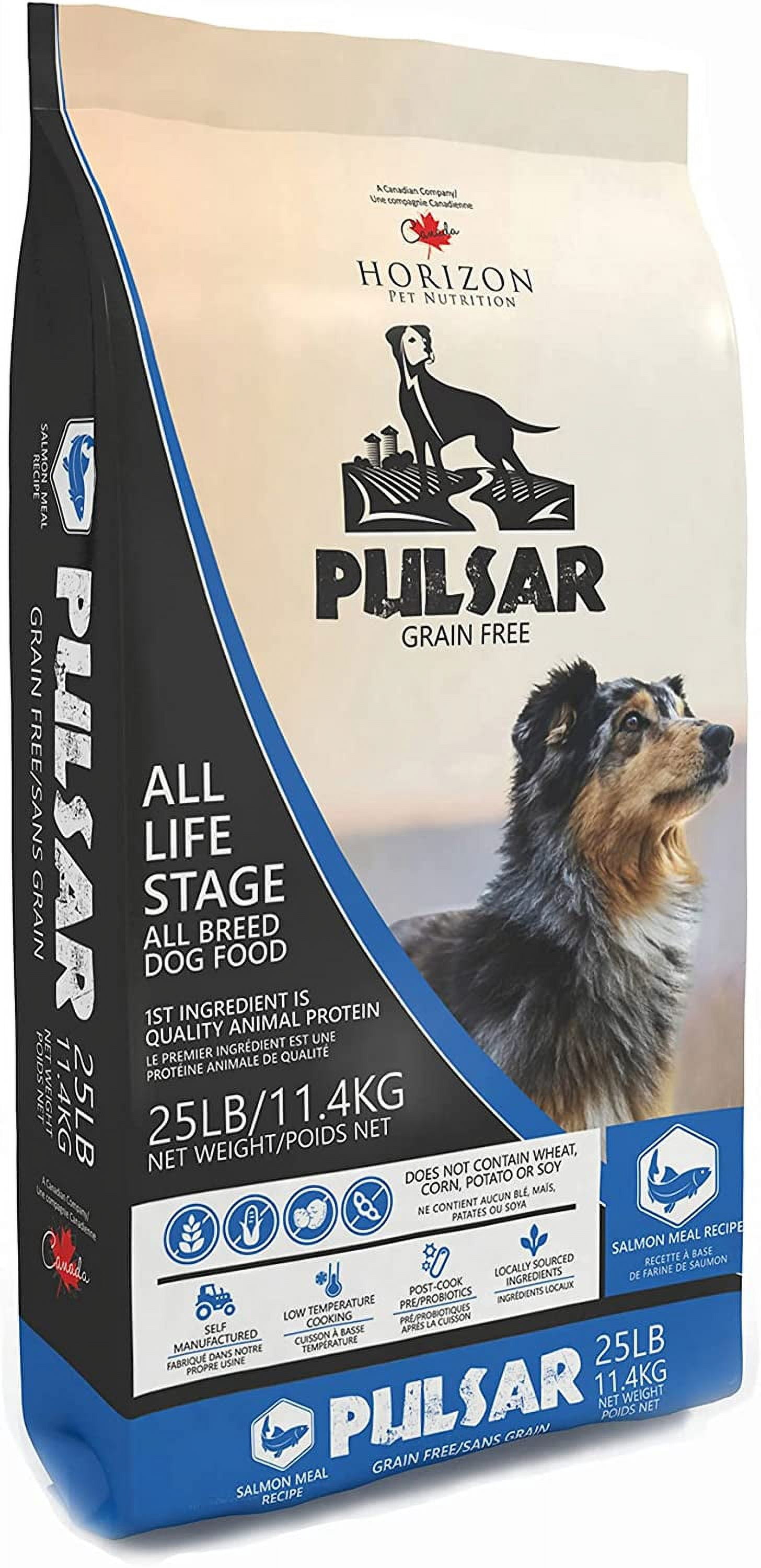 HORIZON PET NUTRITION Pulsar Grain Free, Non GMO, Meat Dense All Life Stage Dry Dog Food, 25 lb