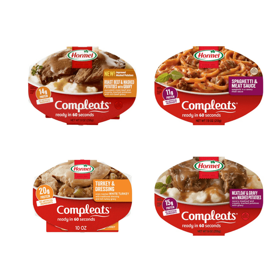 HORMEL COMPLEATS 8-Count Variety Pack Ready Meals for On-the-Go Lifestyles