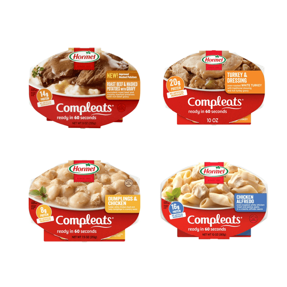HORMEL COMPLEATS 8-Count Variety Pack Ready in 60 Seconds Meals