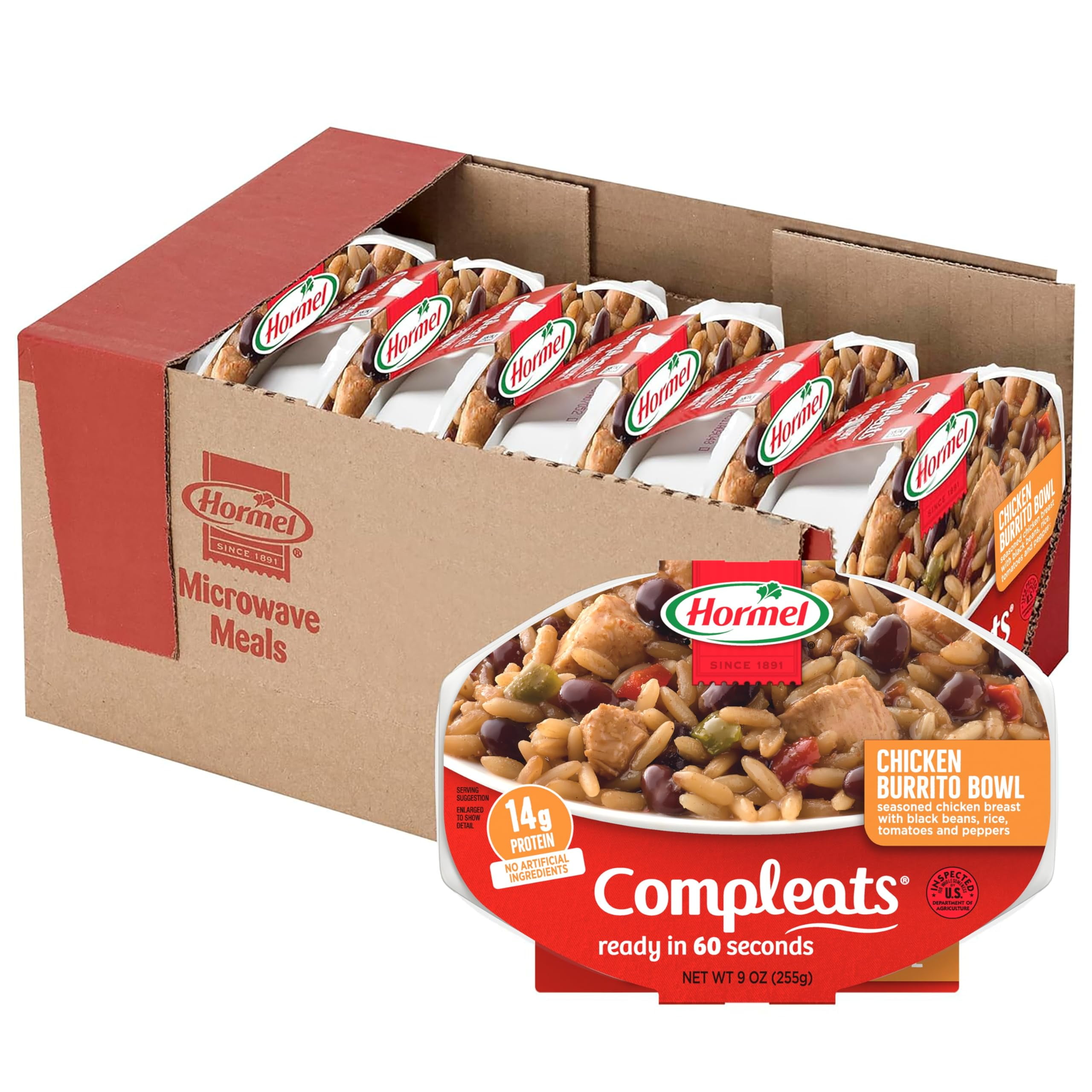 HORMEL COMPLEATS Chicken Burrito Bowl, 9 KKS1&nbsp;OZ, 6 Pack