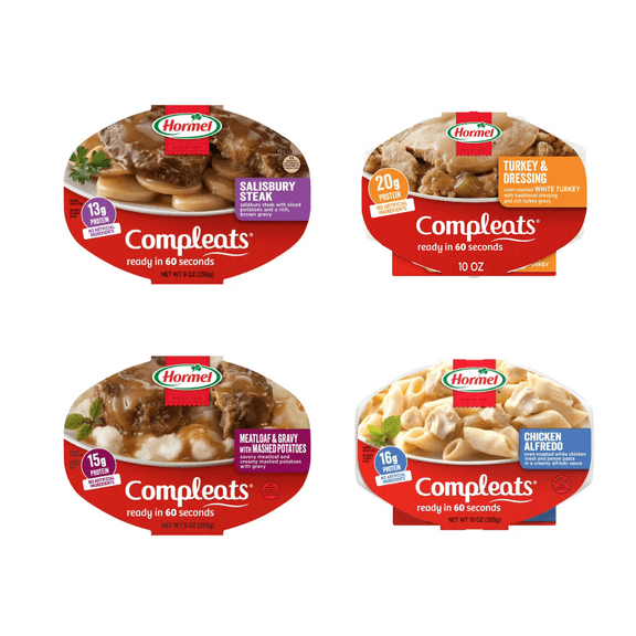HORMEL COMPLEATS Microwave Meal Variety 8-Pack of Instant Comfort Classic