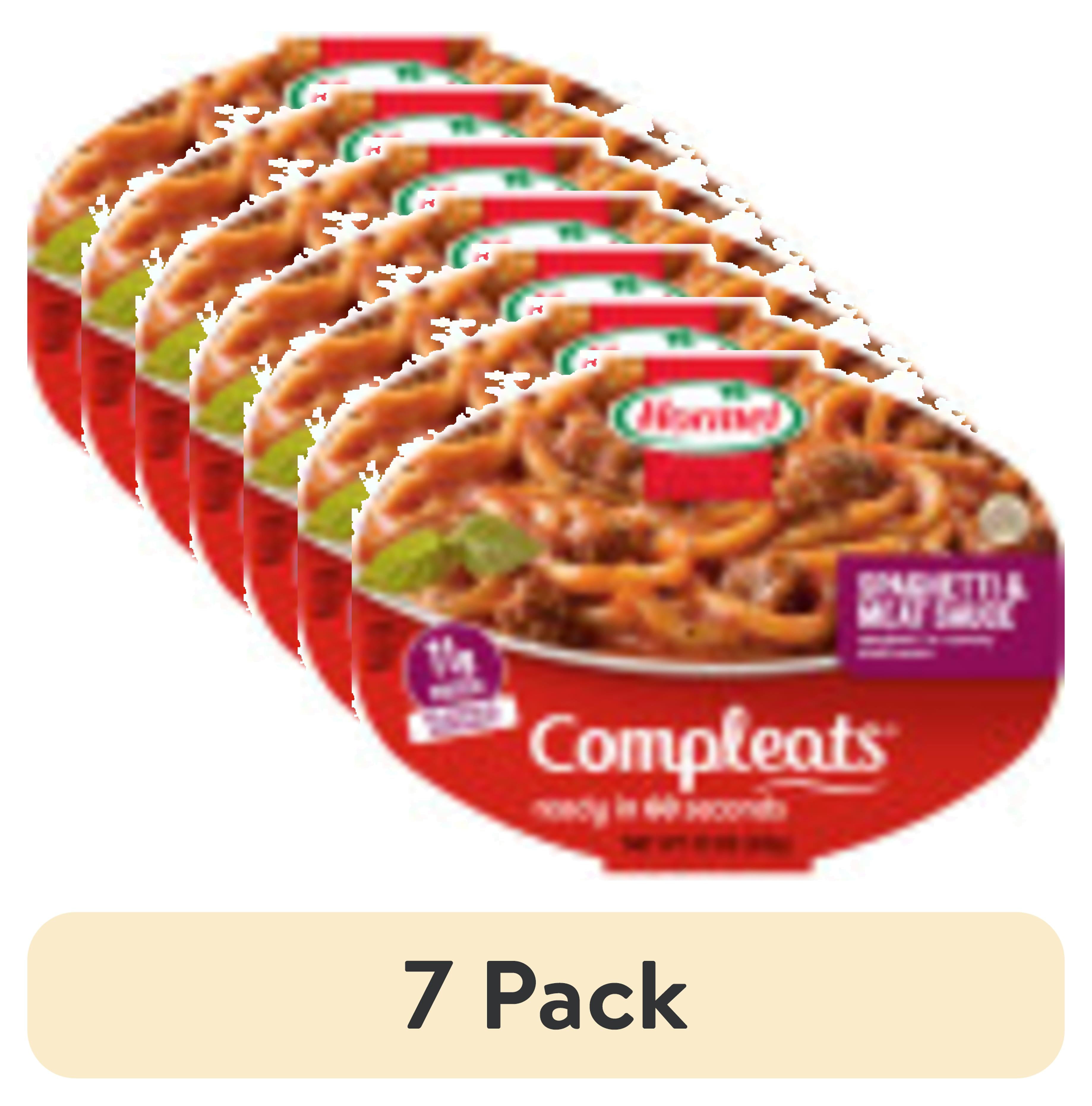 (7 pack) HORMEL COMPLEATS Spaghetti & Meat Sauce, Shelf Stable, 7.5 oz