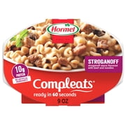 HORMEL COMPLEATS Stroganoff, Shelf-Stable, 10 grams Protein, 9 oz Plastic Microwaveable Tray