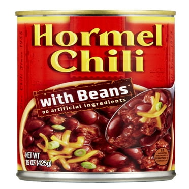 HORMEL Chili with Beans, No Artificial Ingredients, 15 oz Steel Can