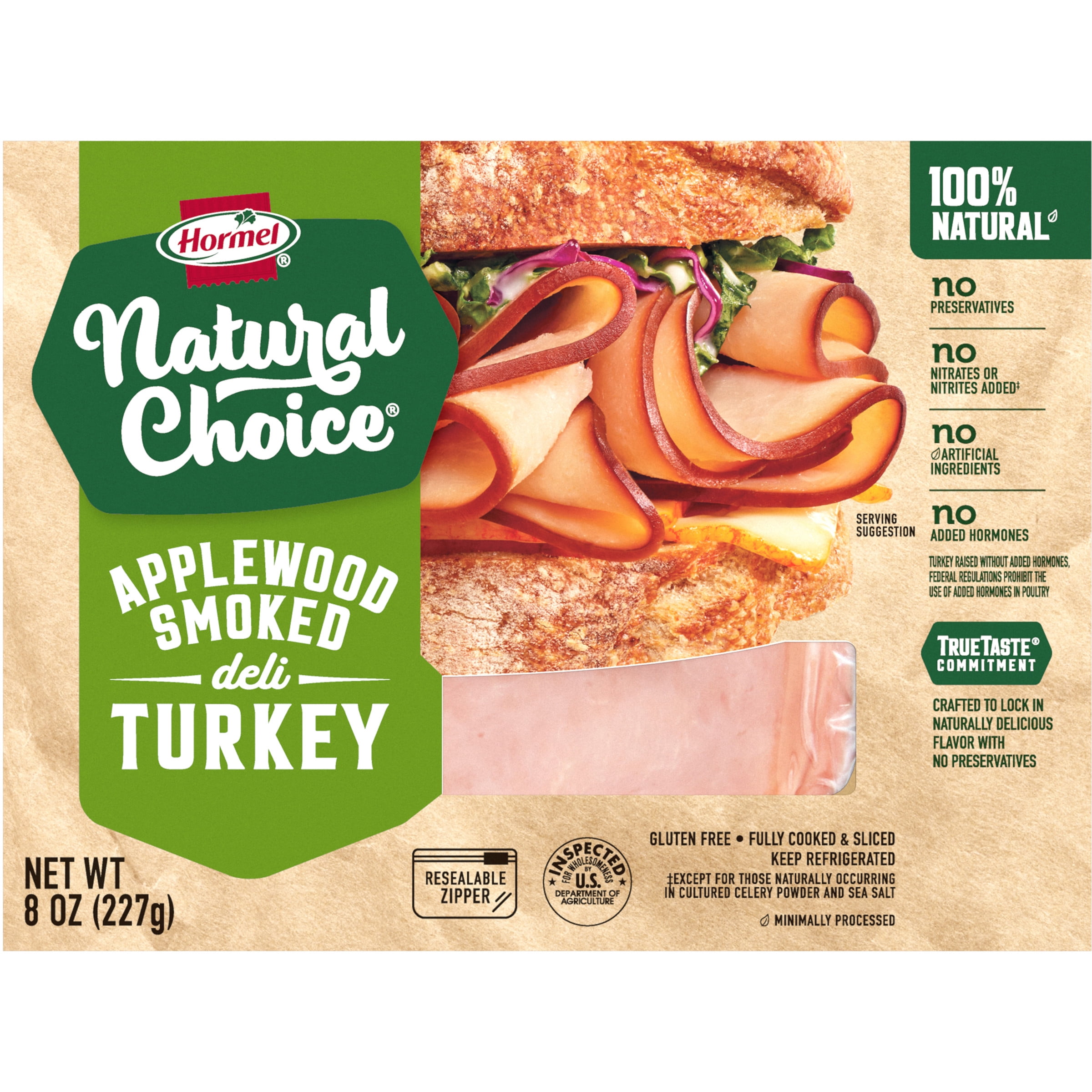 HORMEL NATURAL CHOICE Deli Meat, Gluten Free, Applewood Smoked Turkey